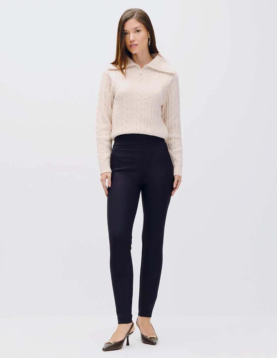 Legging cintura alta con elástico para mujer 4