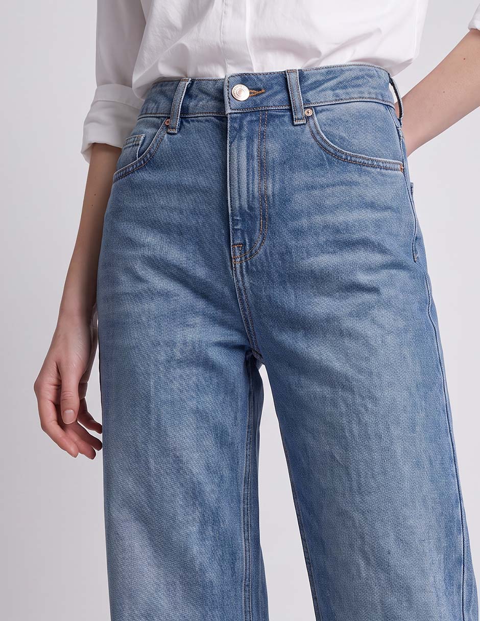 Jeans/jegging/jeans jogger regular boot cintura alta boot c.p. para mujer 3