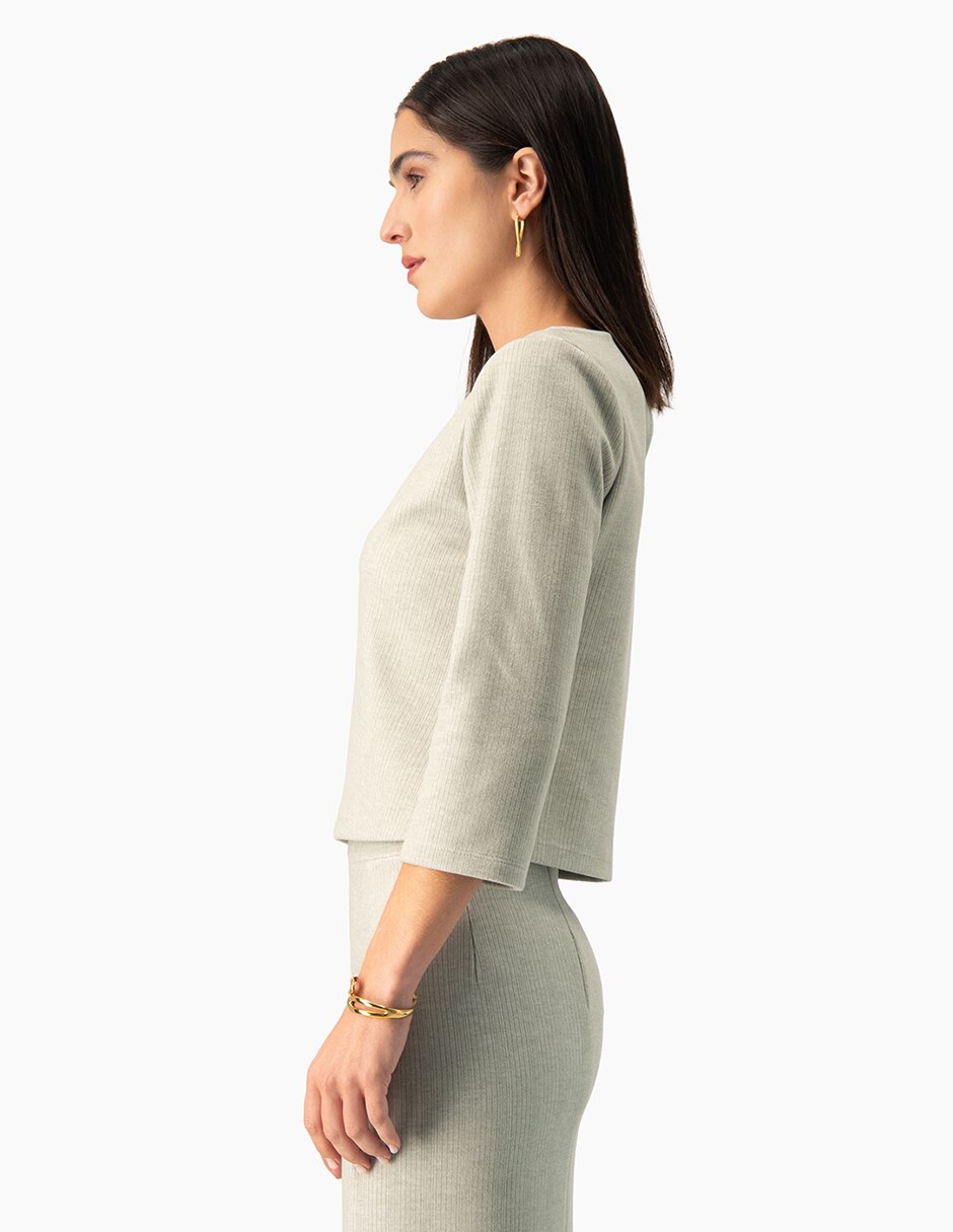 Blusa manga larga para mujer 3