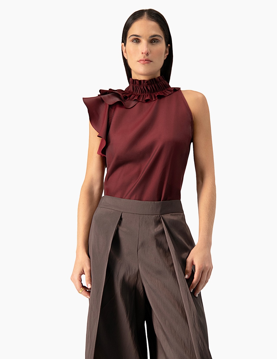 Blusa sin manga para mujer