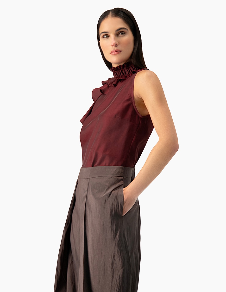 Blusa sin manga para mujer 5