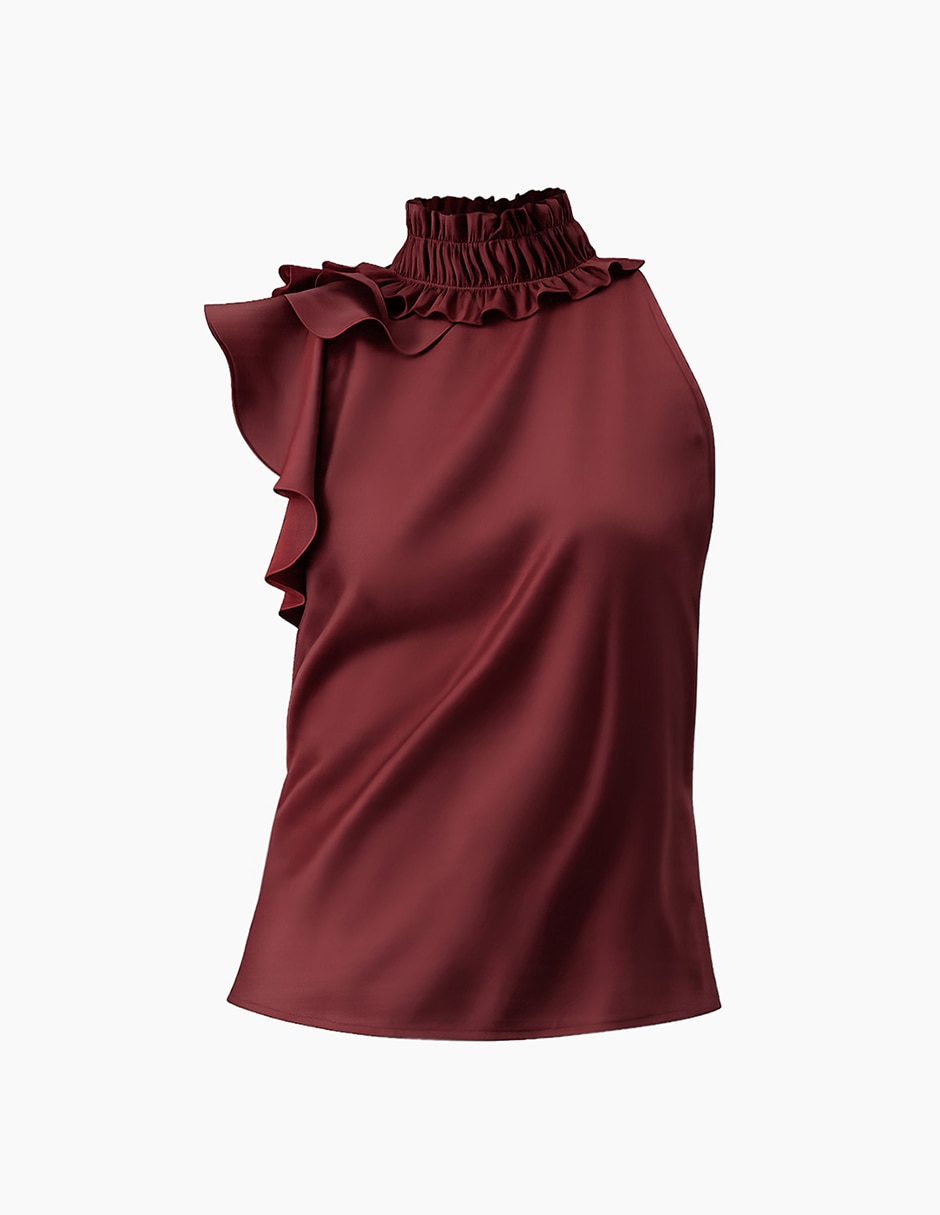 Blusa sin manga para mujer 7