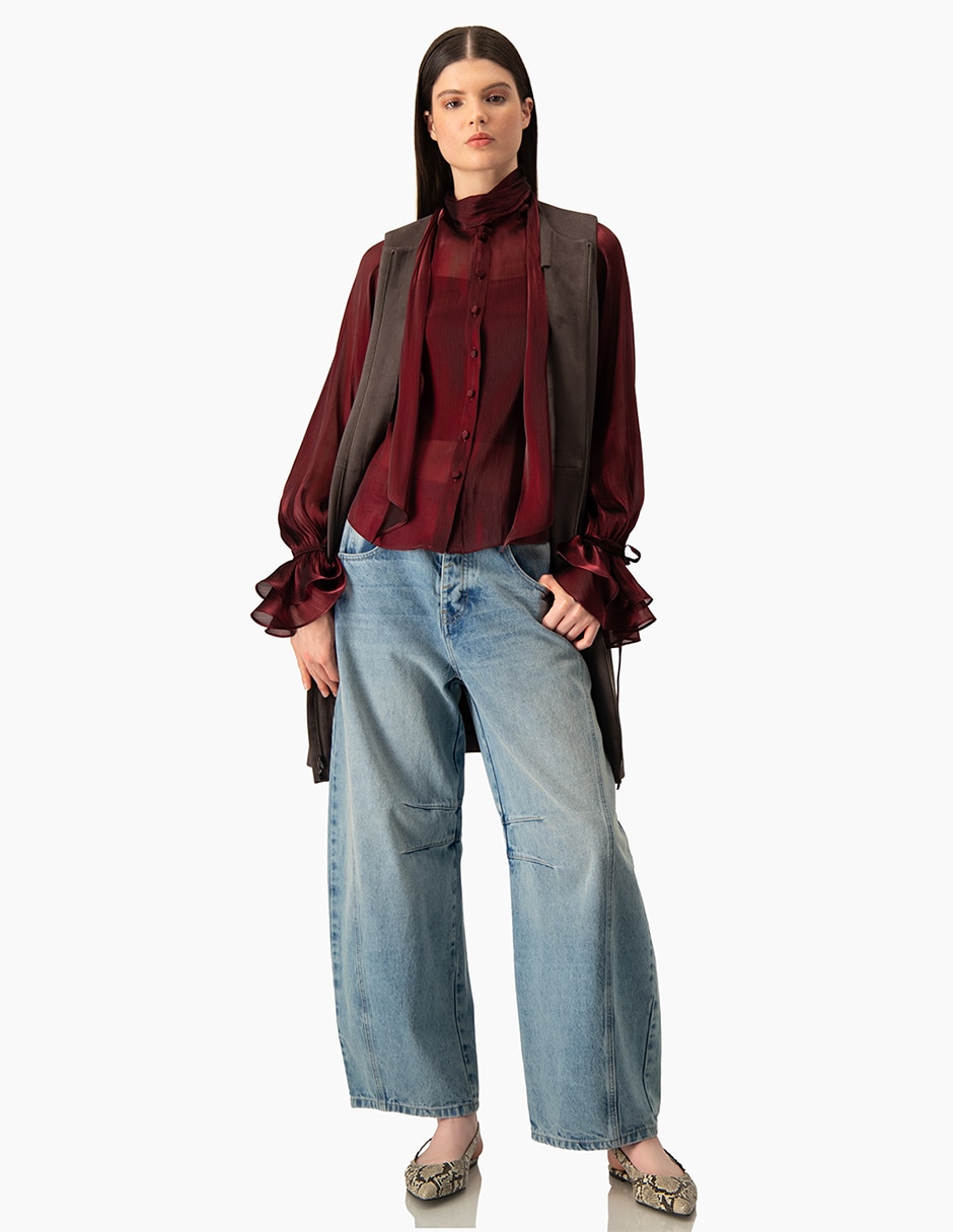 Blusa manga larga para mujer 5