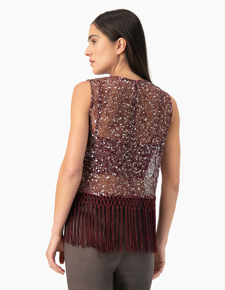 Top cuello redondo sin tirantes 2