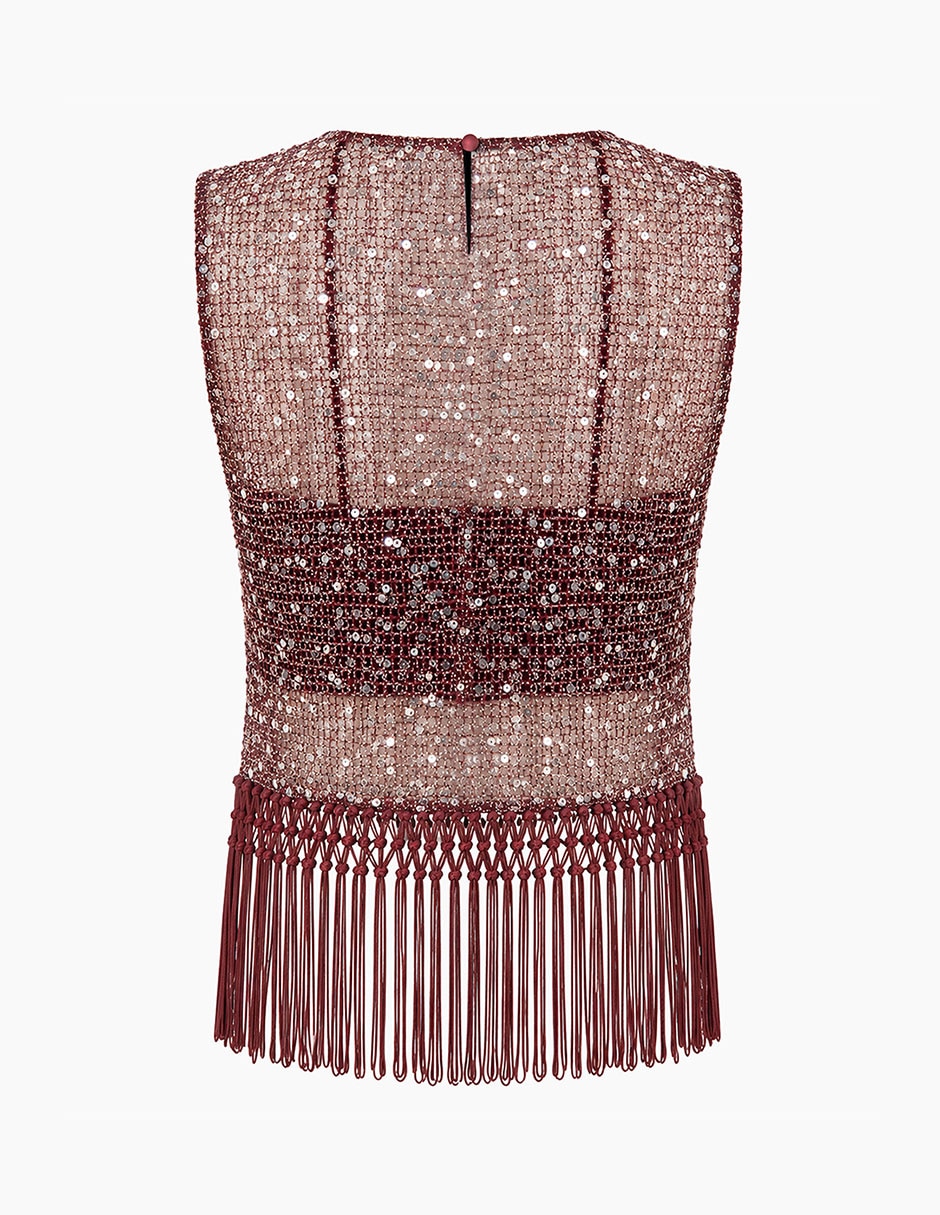 Top cuello redondo sin tirantes 7
