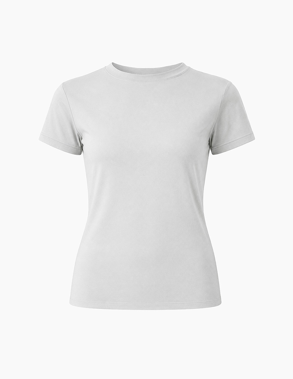 Playera manga corta cuello redondo mujer 6