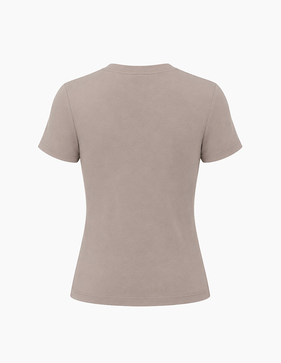 Playera manga corta cuello redondo para mujer 7