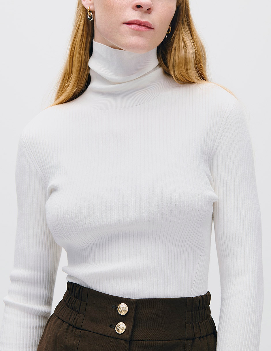 Suéter cuello tortuga para mujer 4