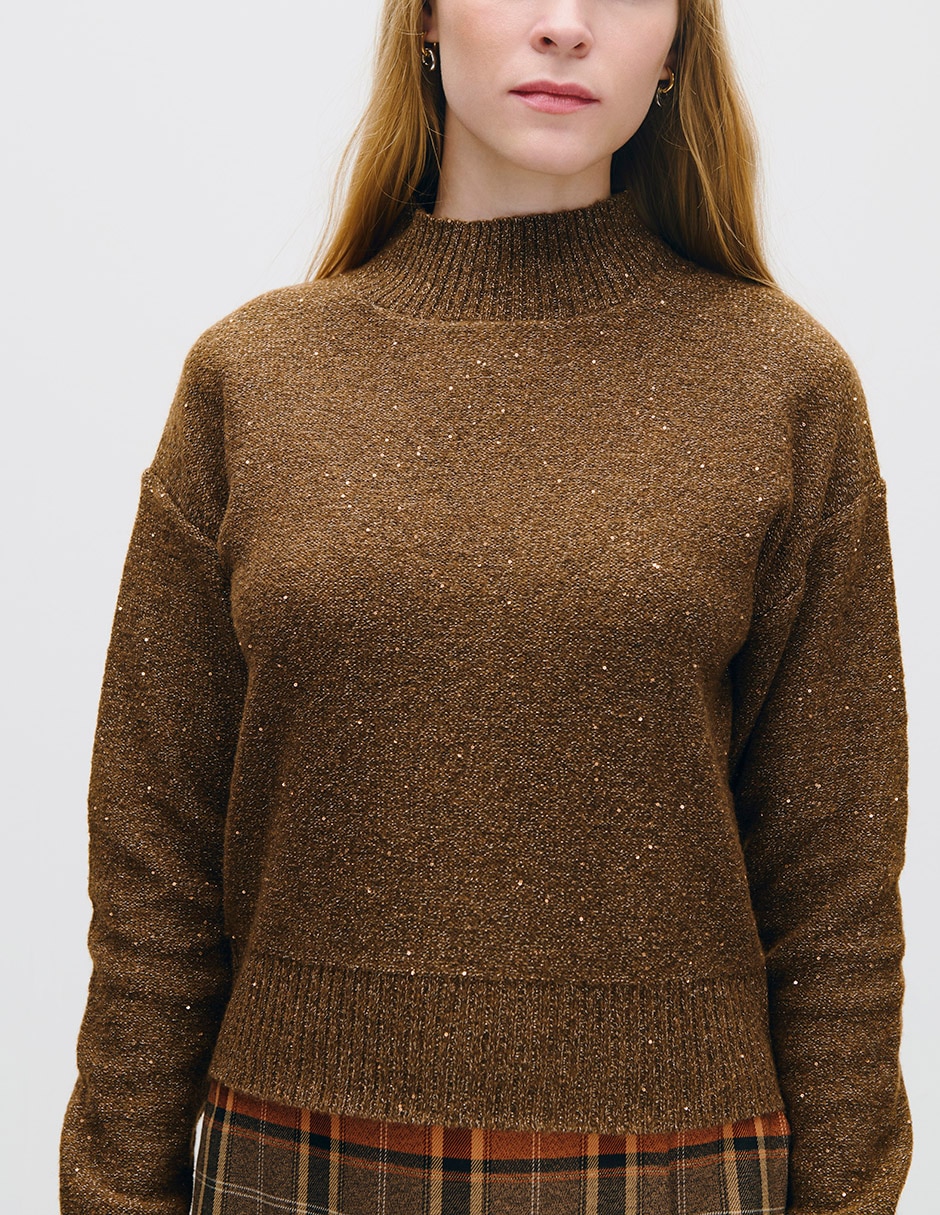 Suéter cuello alto para mujer 4