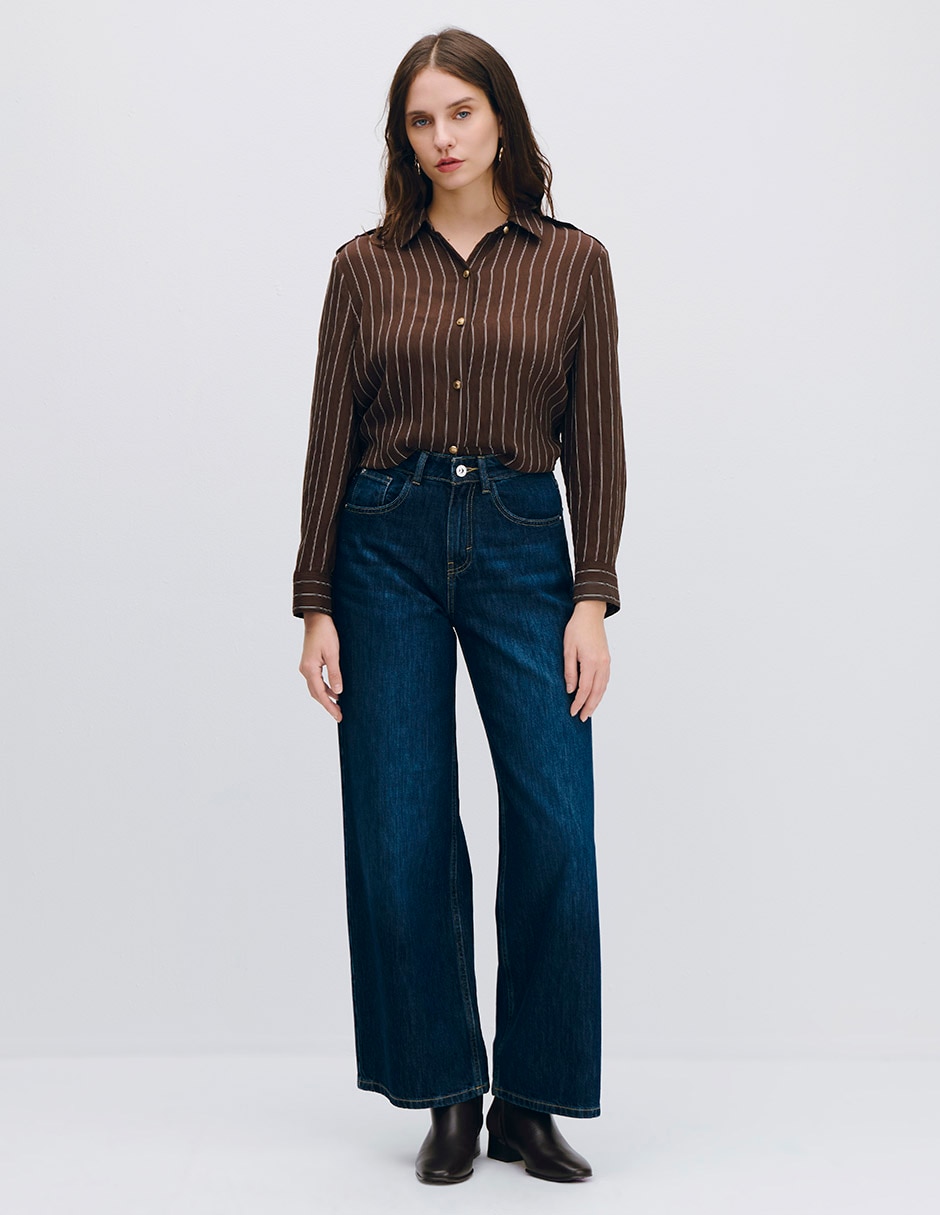 Blusa marrakesh manga larga para mujer 4