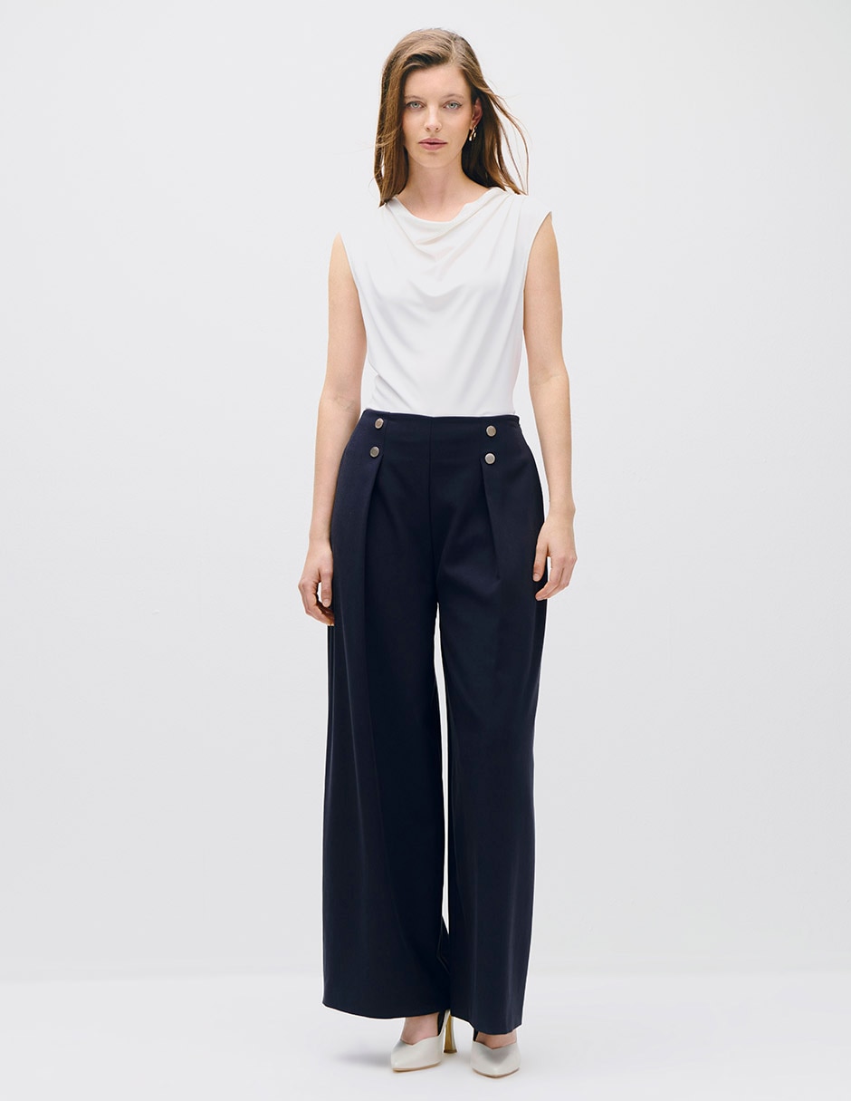 Pantalón relaxed toulouse palazzo para mujer 4