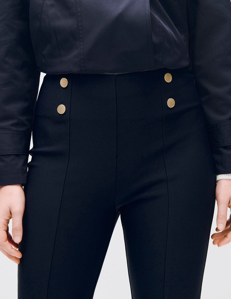 Pantalón regular toulouse acampanado para mujer 4