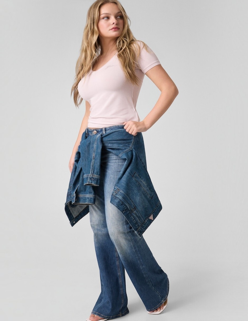 Suéter cuello v para mujer 5