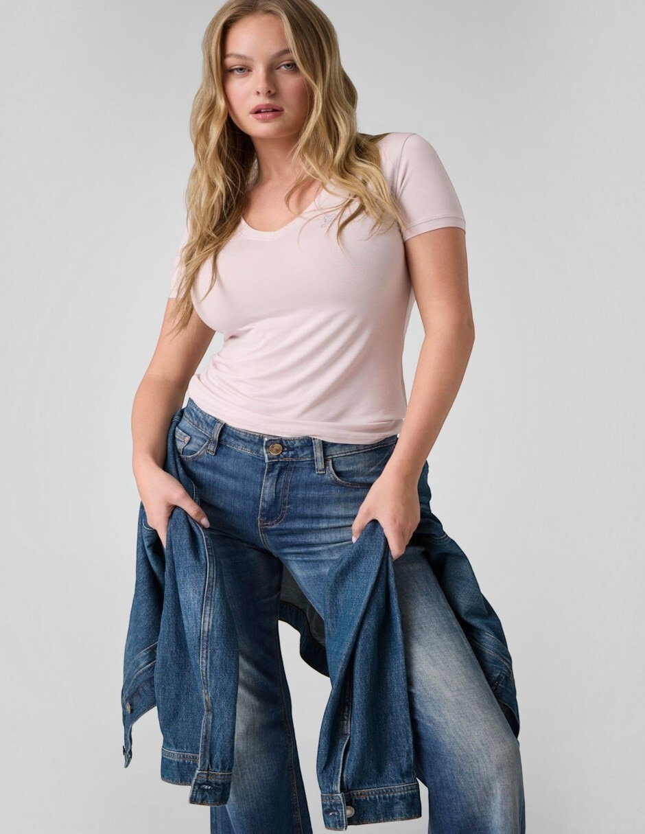 Suéter cuello v para mujer 4