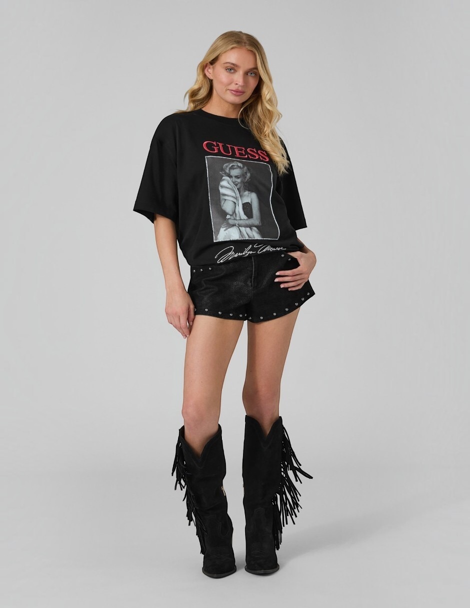 Playera manga corta cuello redondo para mujer 2
