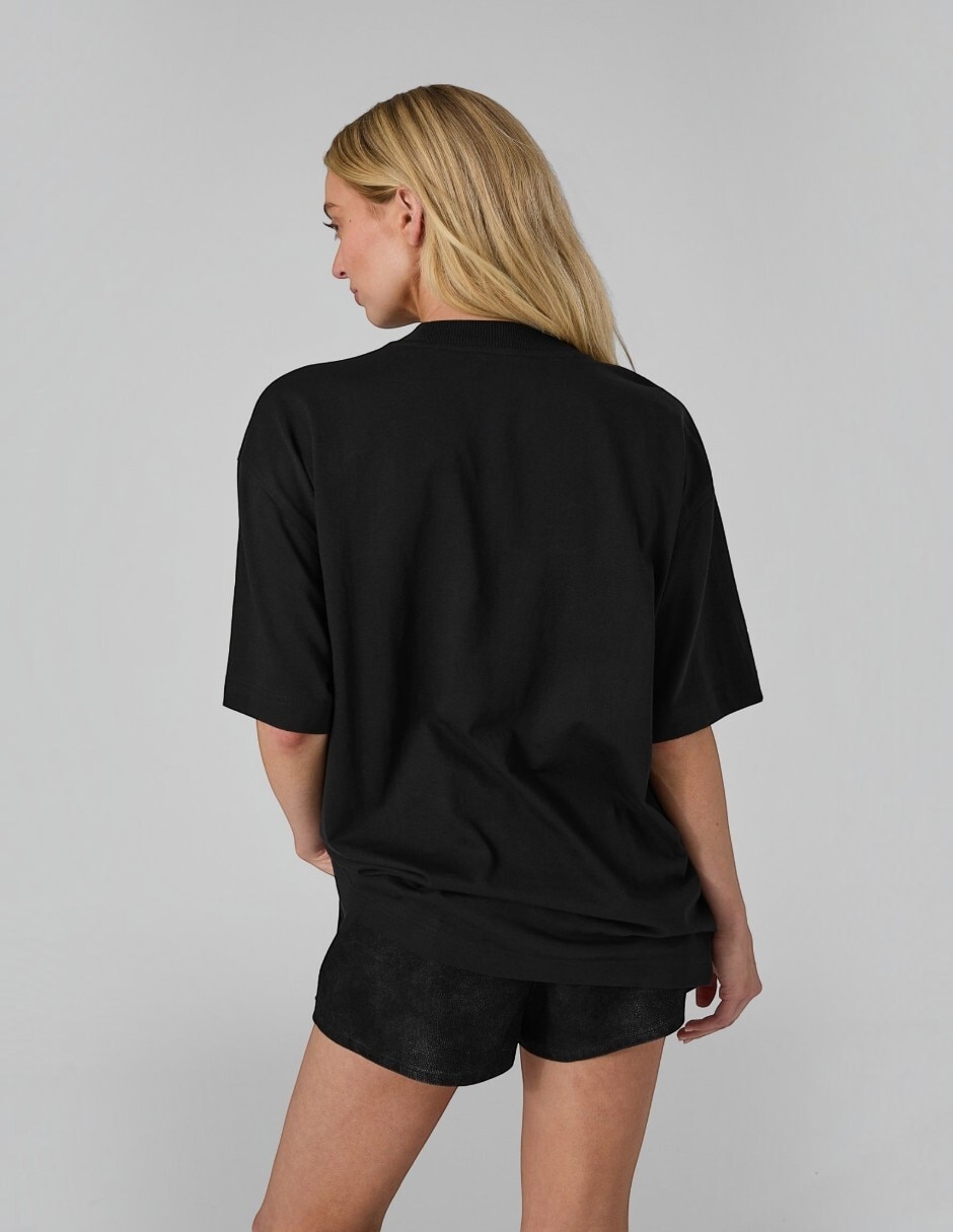 Playera manga corta cuello redondo para mujer 4