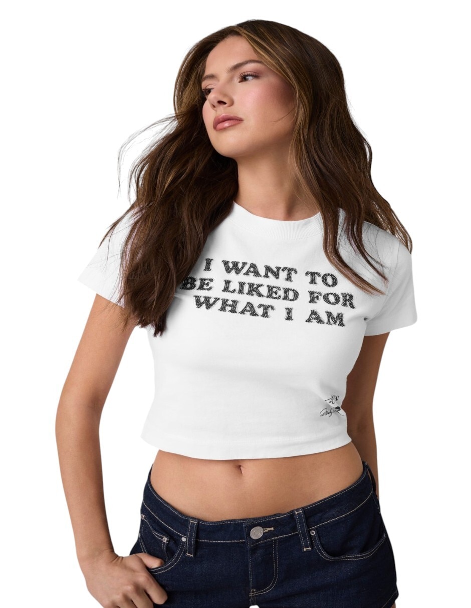 Playera manga corta cuello redondo para mujer 1