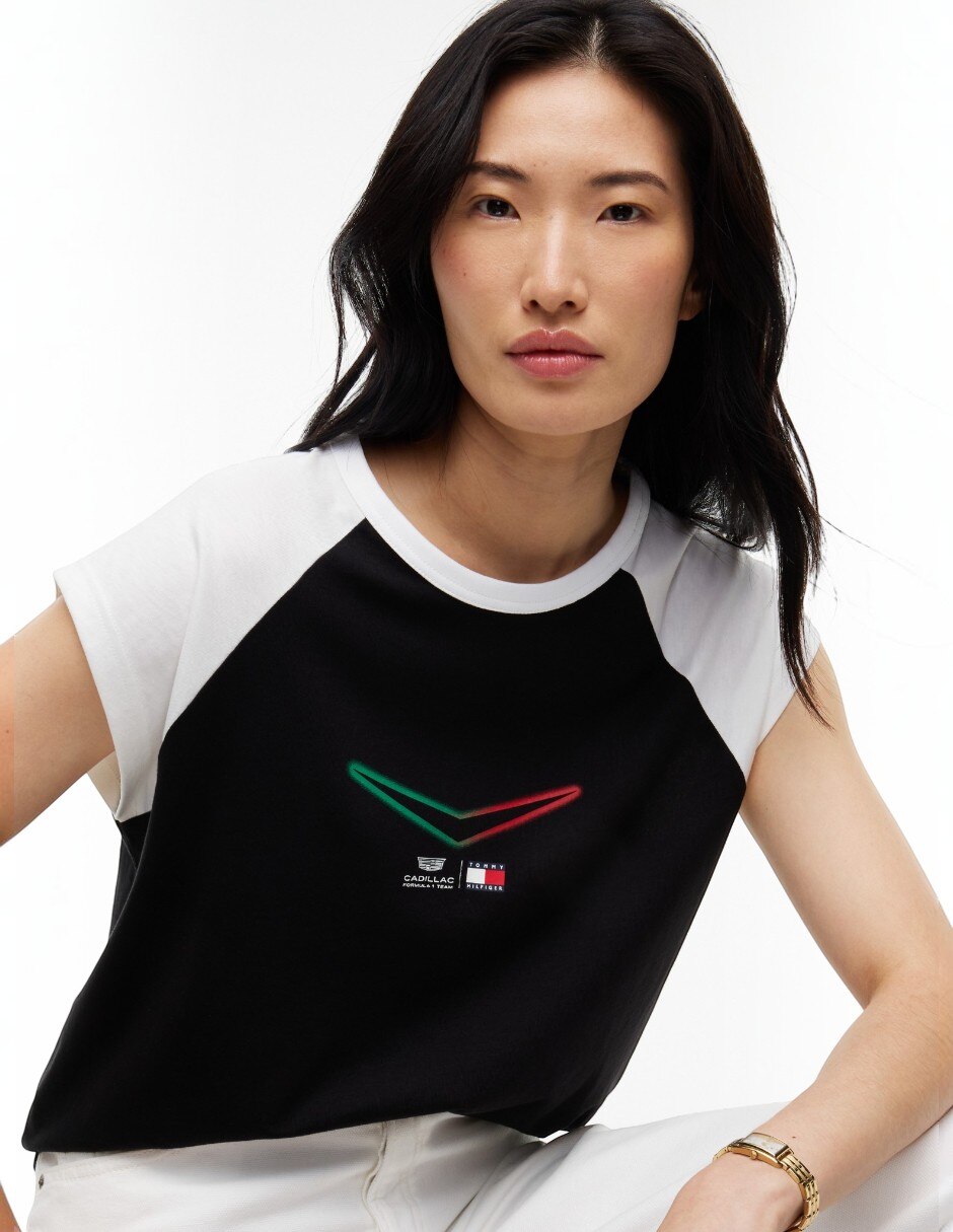 Playera manga corta cuello redondo para mujer 4