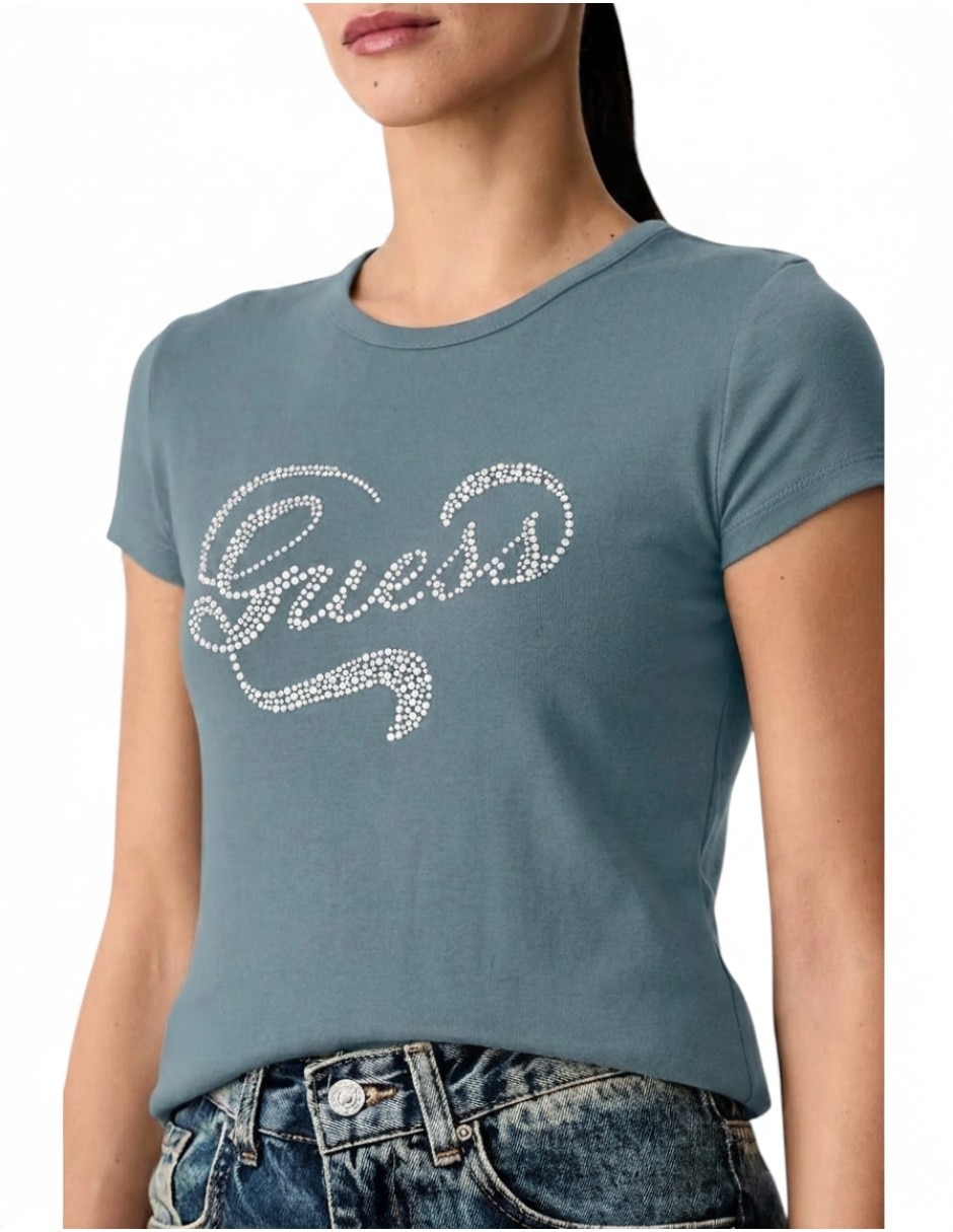 Playera manga corta cuello redondo para mujer 4