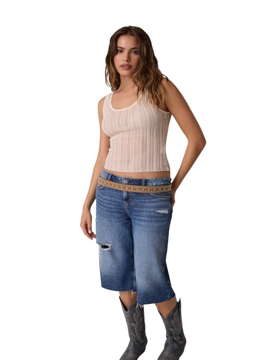 Top cuello redondo tirante clásico 3