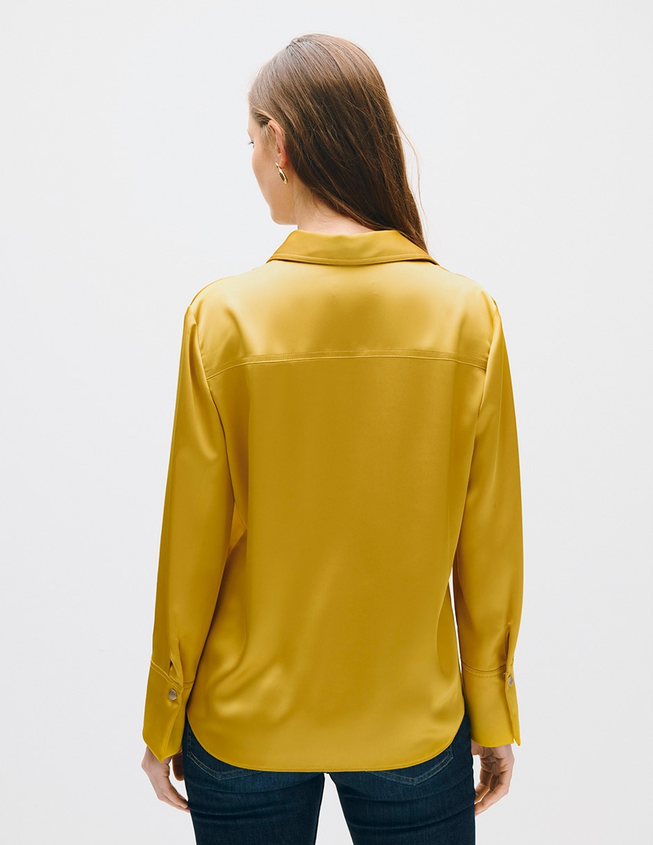 Blusa toulouse manga larga para mujer 3