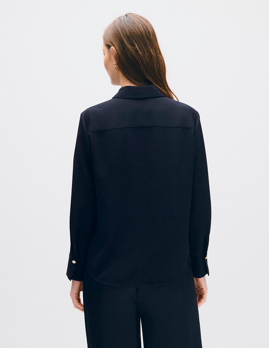Blusa toulouse manga larga para mujer 3