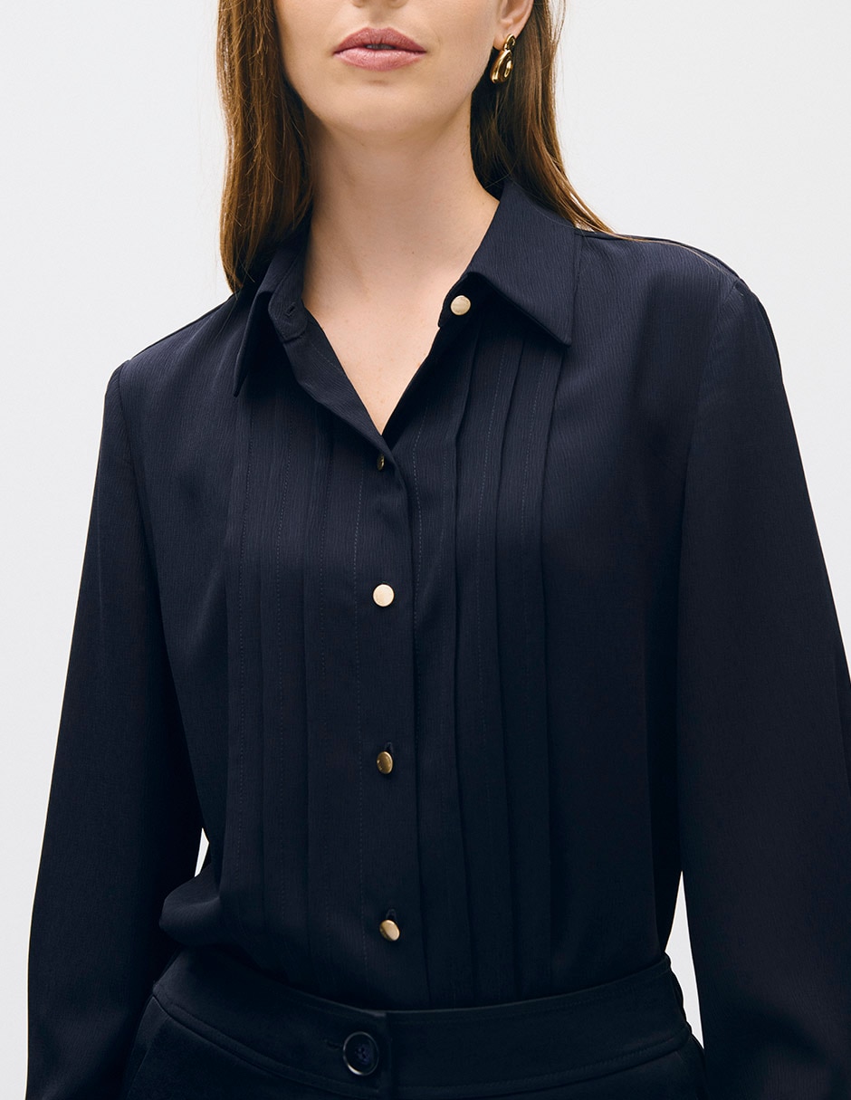 Blusa toulouse manga larga para mujer 4