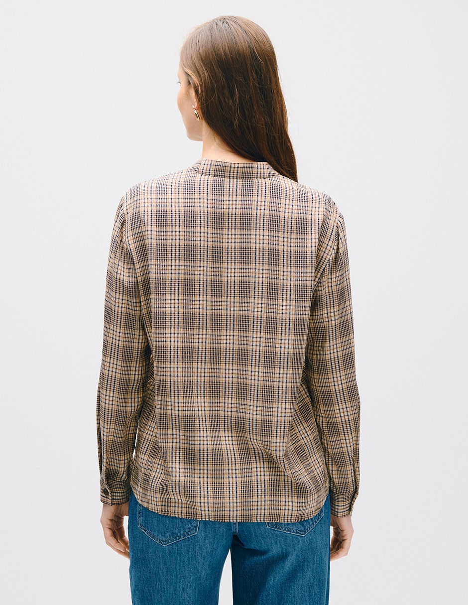 Blusa toulouse manga larga para mujer 3