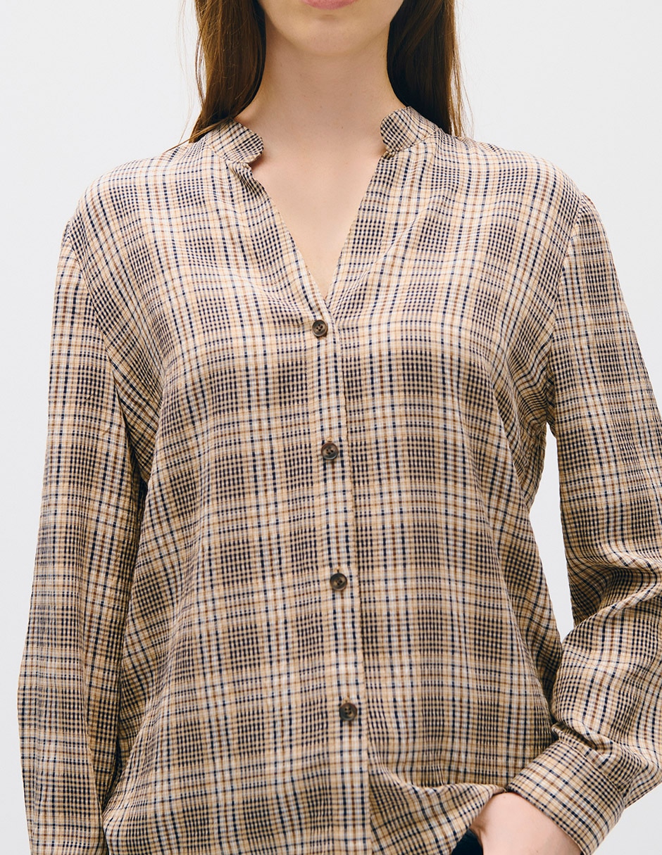 Blusa toulouse manga larga para mujer 4
