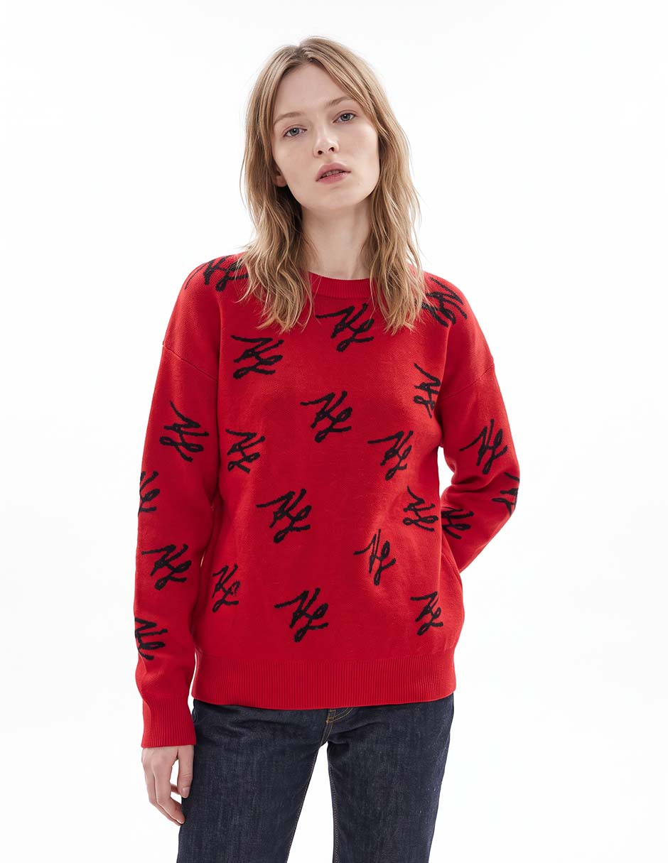 Suéter cuello redondo para mujer