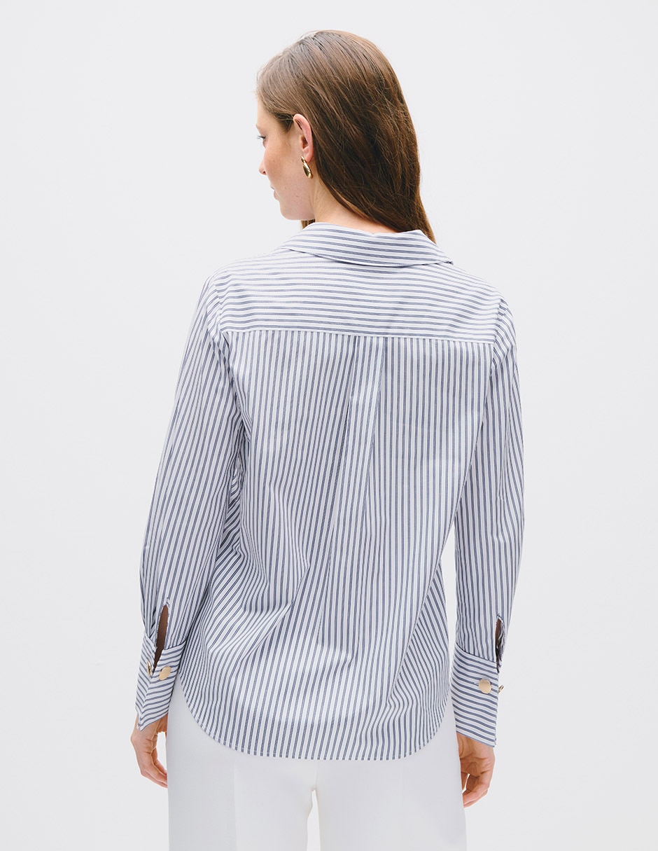 Blusa camisera toulouse manga larga para mujer 3