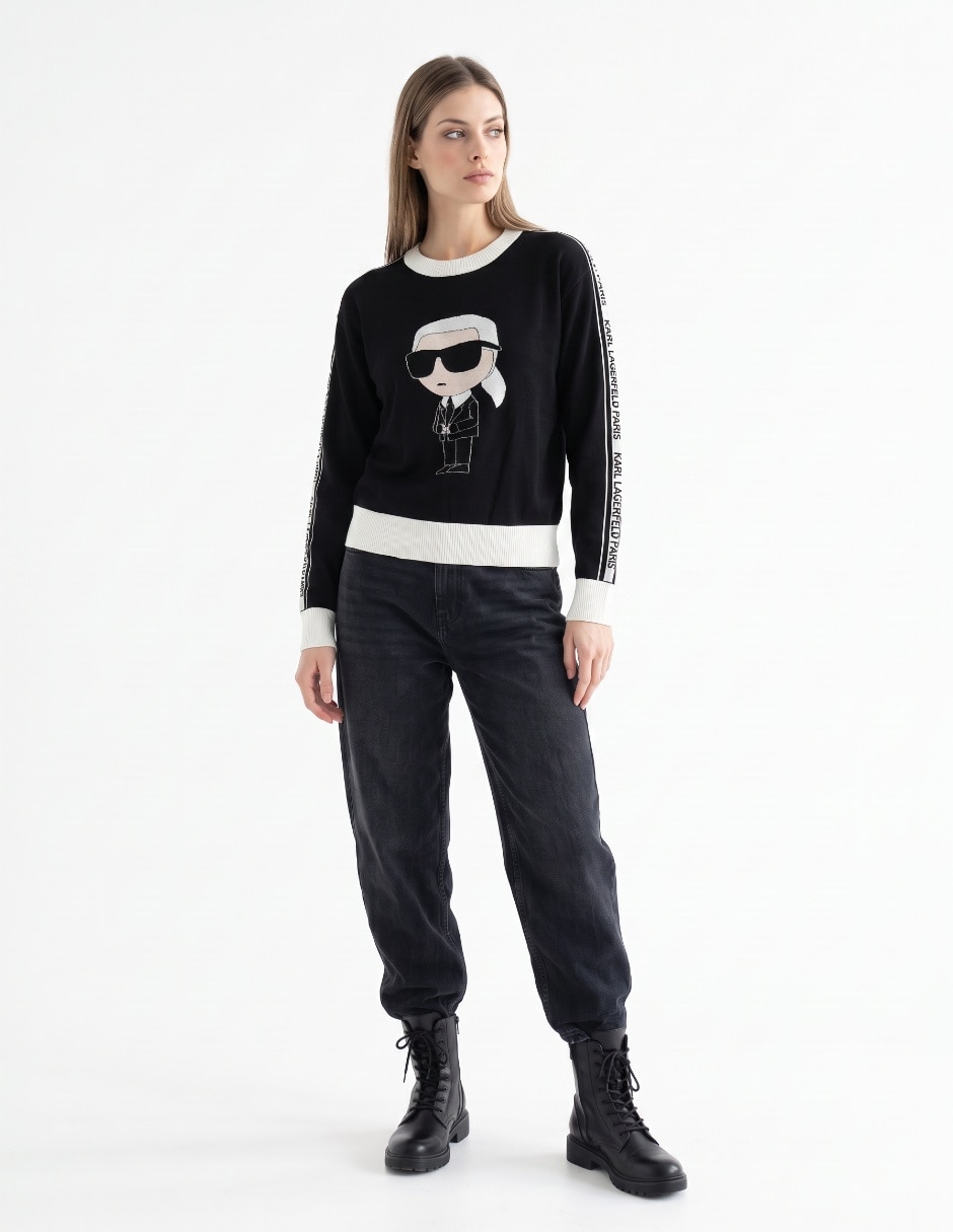 Suéter cuello redondo para mujer 3