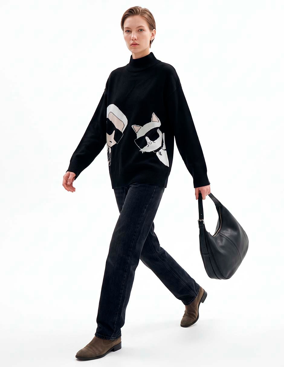 Suéter cuello alto para mujer 3