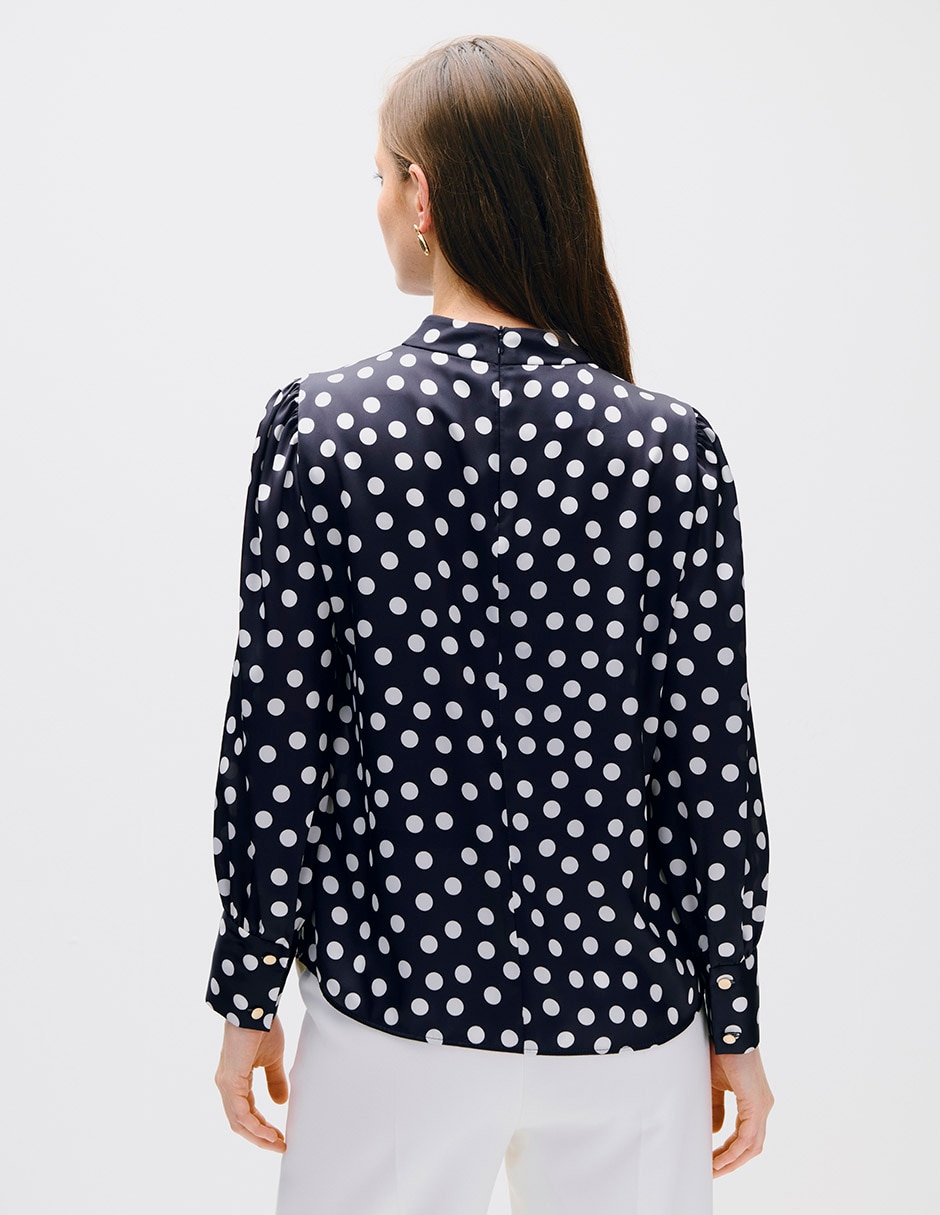 Blusa toulouse manga larga para mujer 3