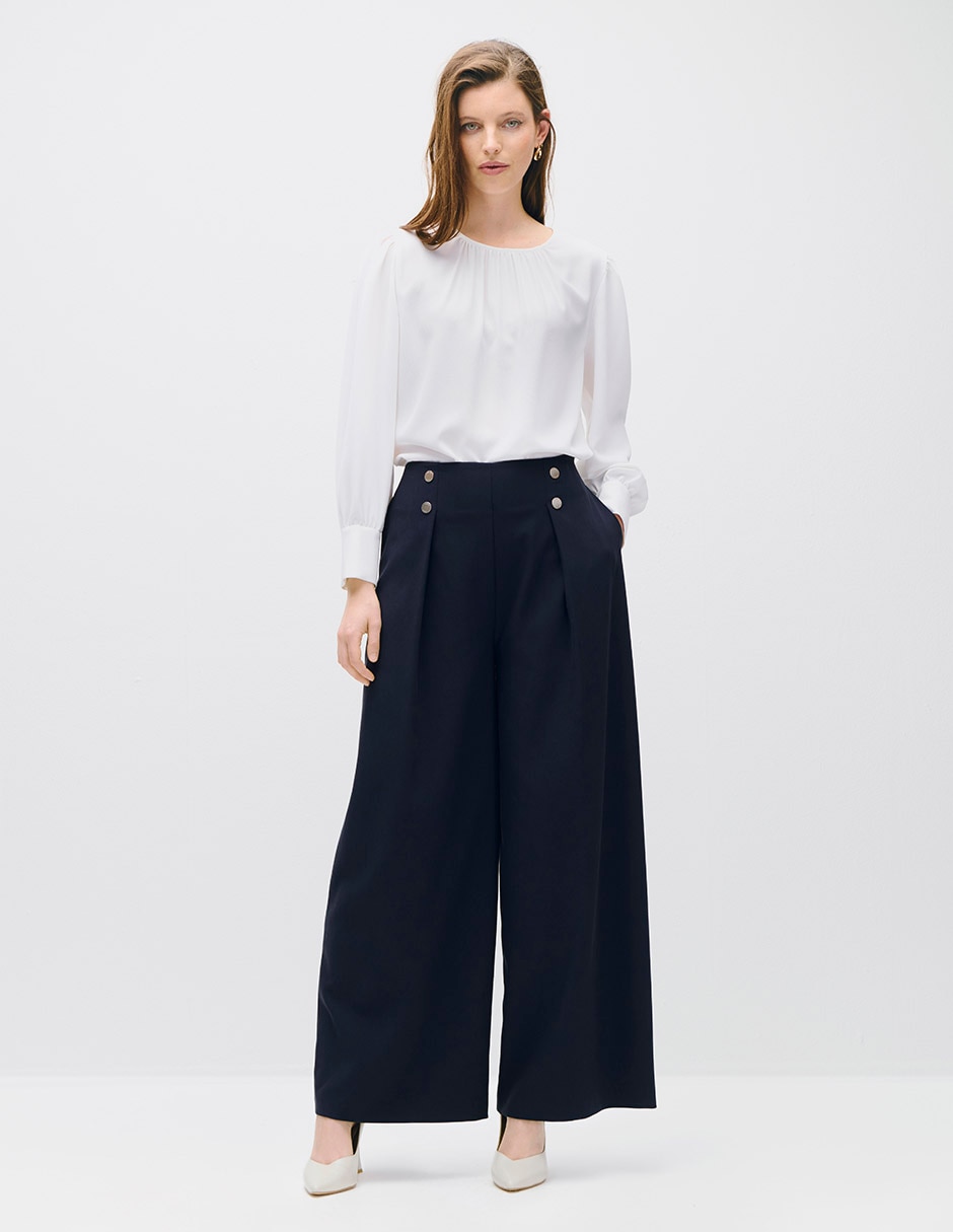 Blusa toulouse manga larga para mujer 2