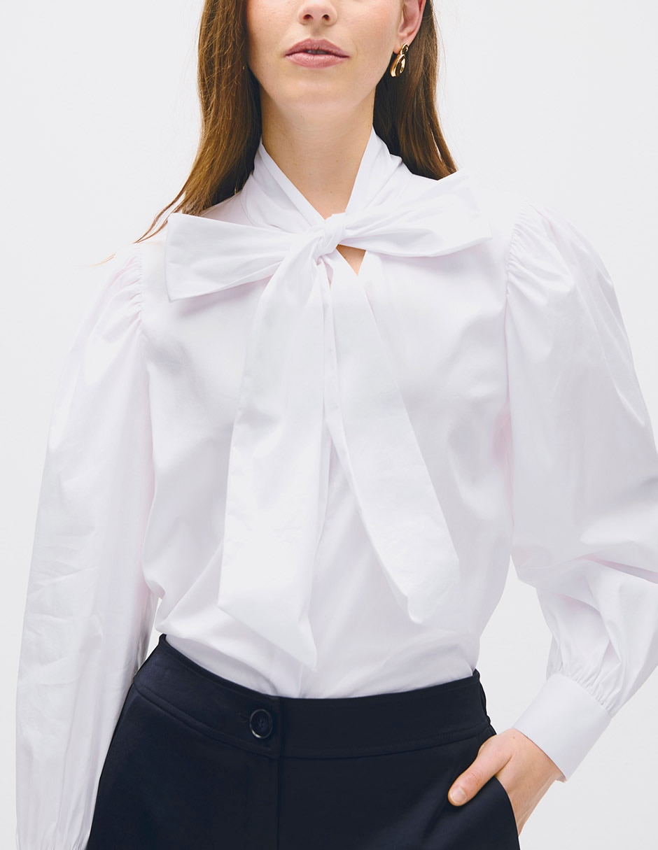 Blusa toulouse manga larga para mujer 4