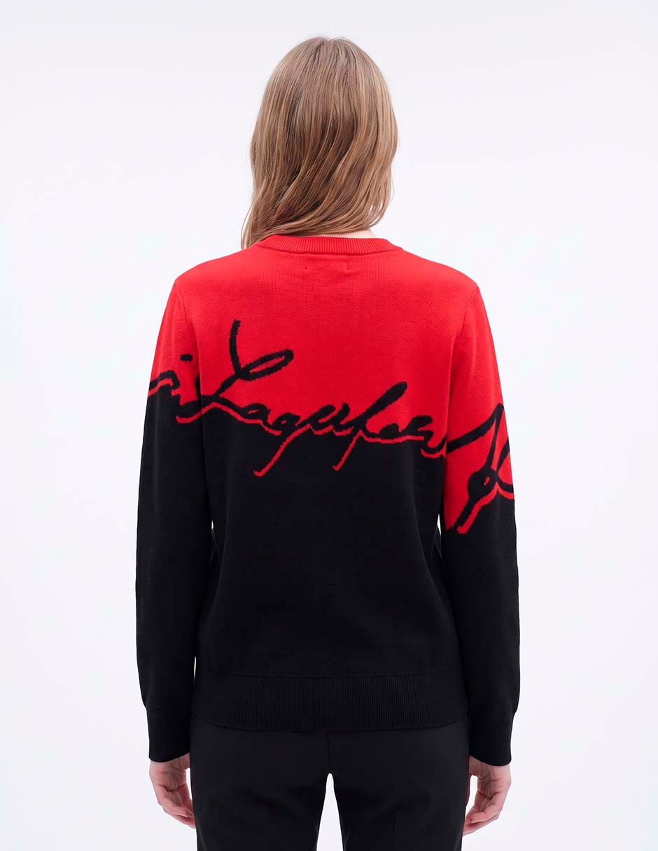 Suéter Karl Lagerfeld cuello redondo para mujer 4