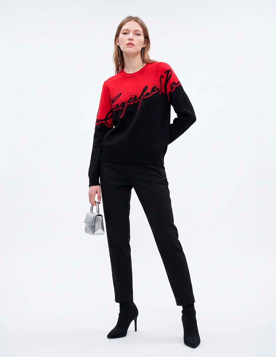 Suéter Karl Lagerfeld cuello redondo para mujer 3