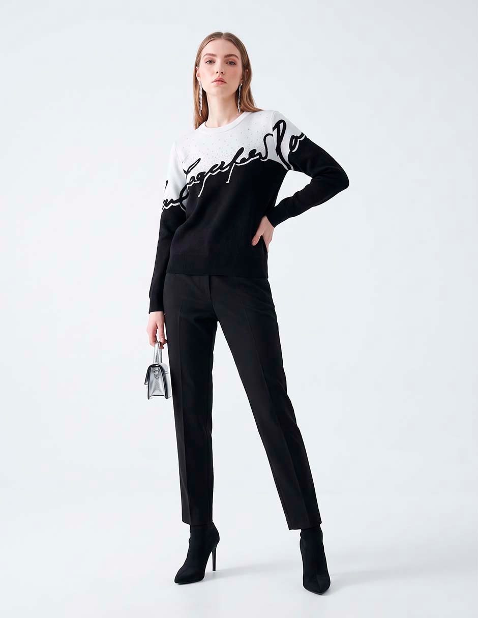 Suéter cuello redondo para mujer 3
