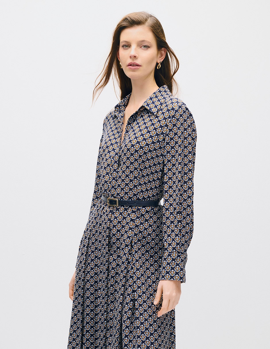 Vestido midi casual toulouse para mujer 2