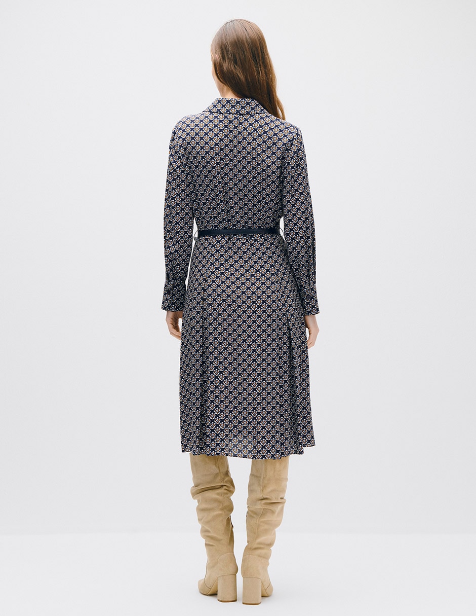 Vestido midi casual toulouse para mujer 3