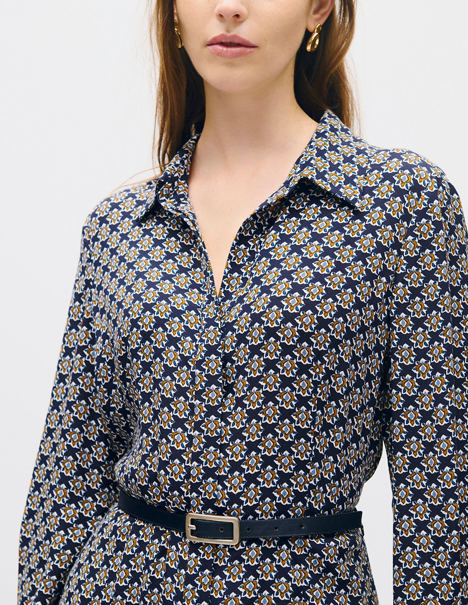 Vestido midi casual toulouse para mujer 4