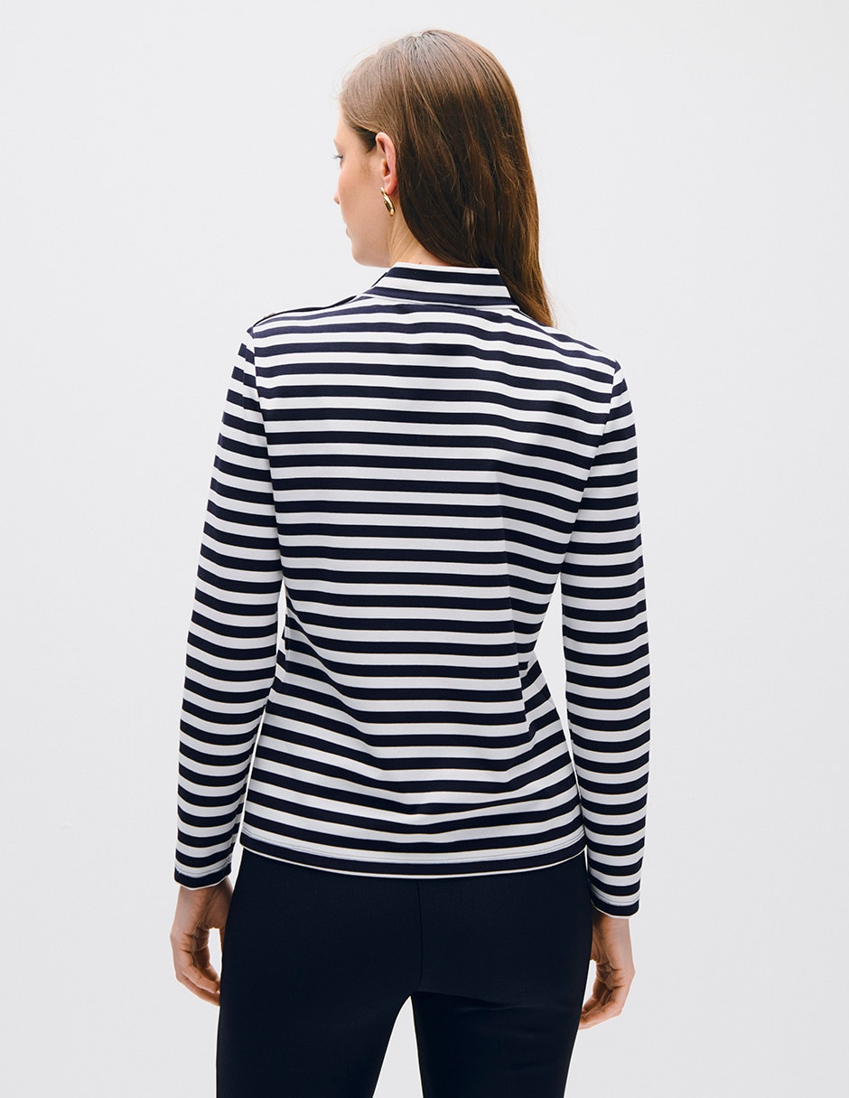 Blusa toulouse manga larga para mujer 4