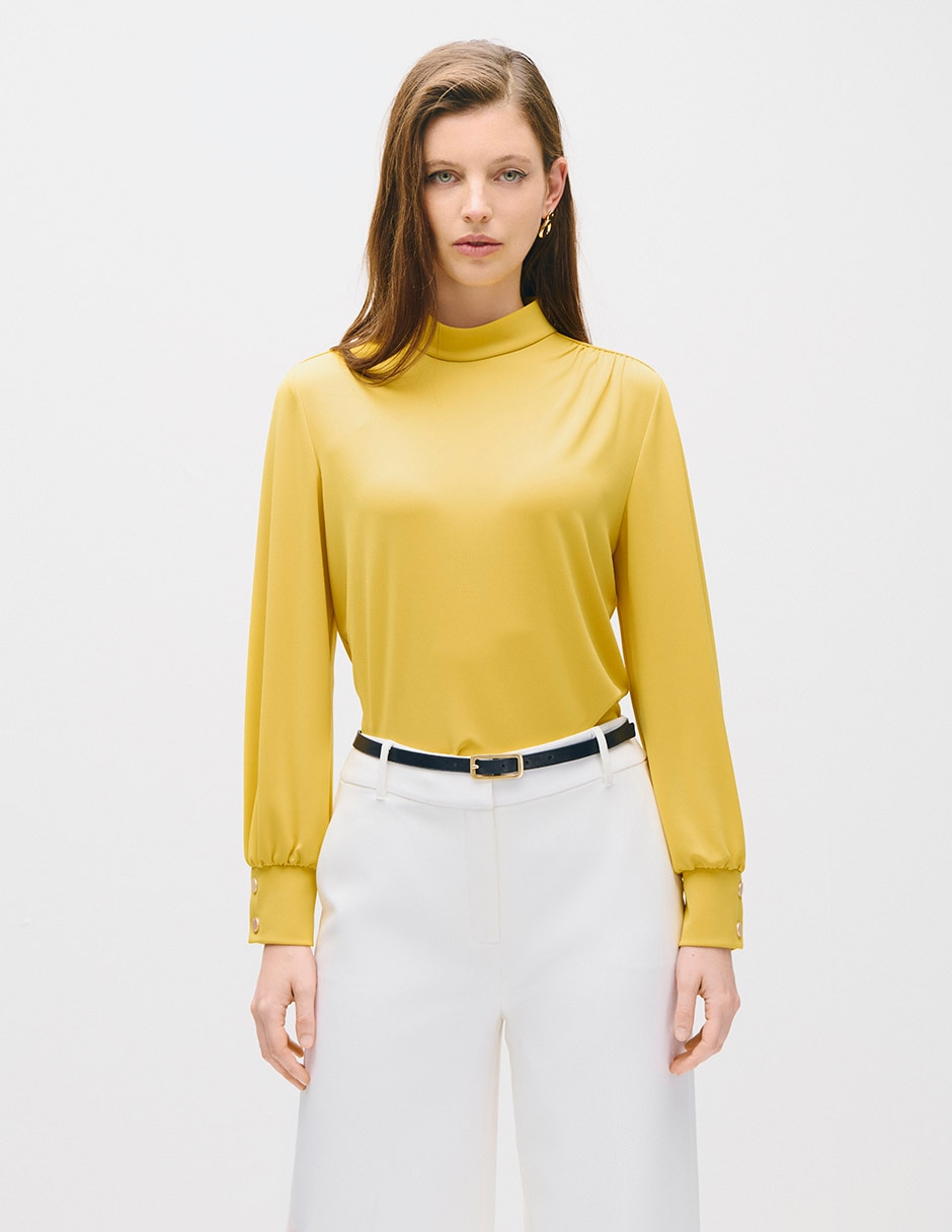 Blusa toulouse manga larga para mujer Blusa toulouse manga larga para mujer