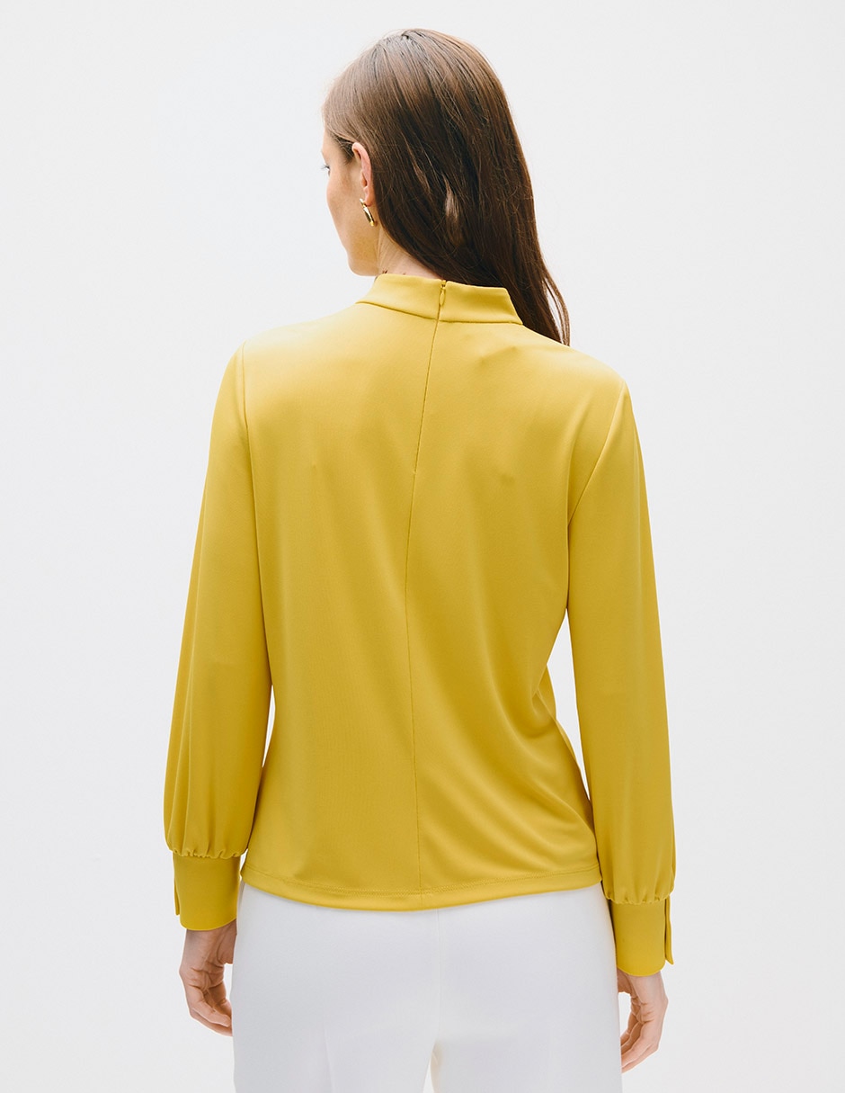 Blusa toulouse manga larga para mujer 3