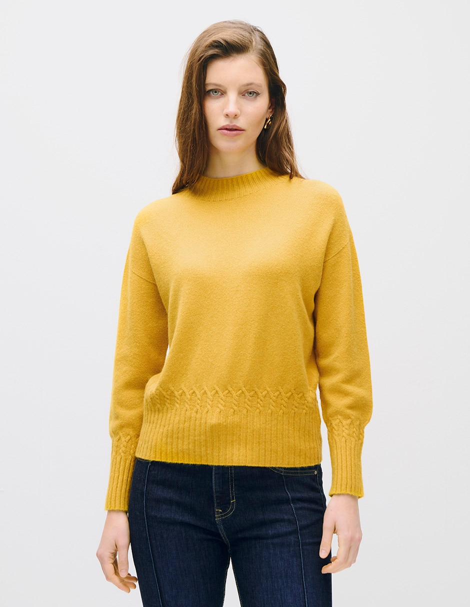 Suéter cuello alto para mujer Suéter cuello alto para mujer