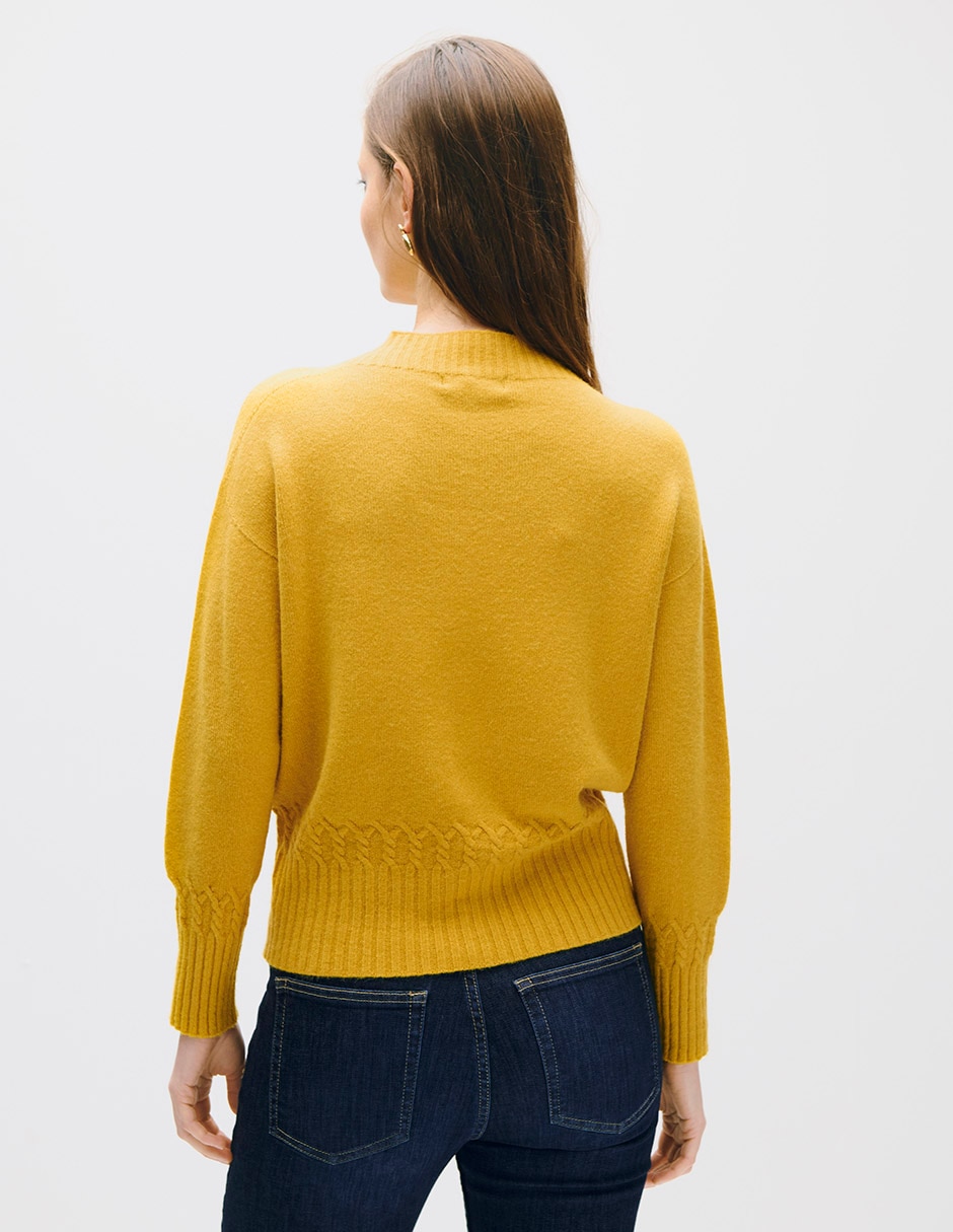 Suéter cuello alto para mujer 3