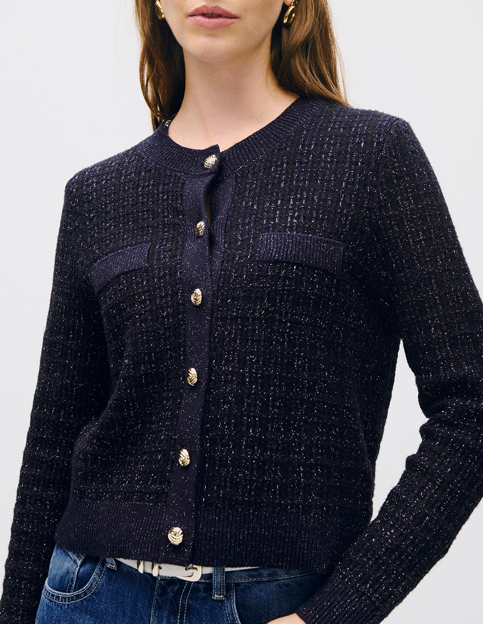 Suéter cuello redondo para mujer 4