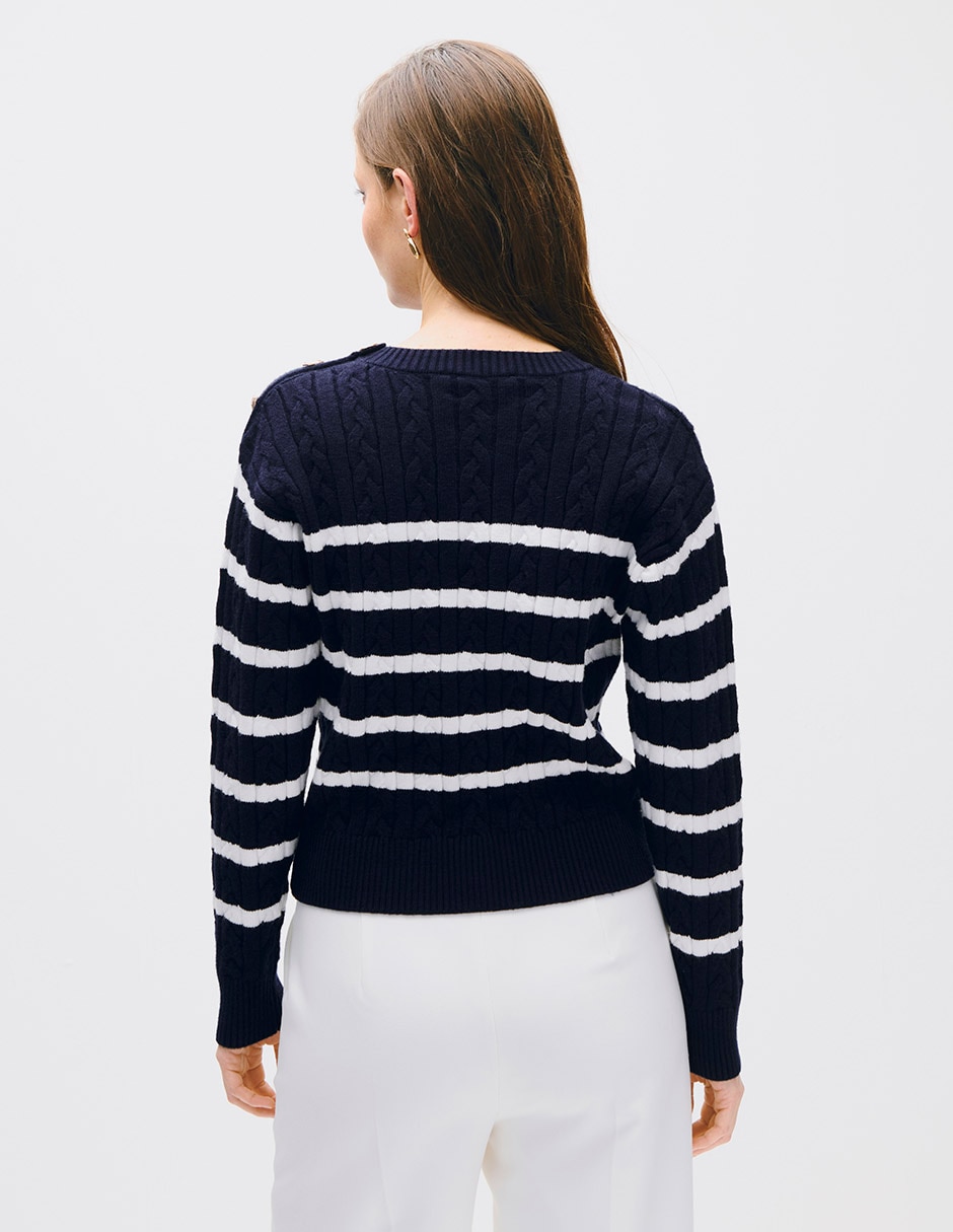 Suéter cuello redondo para mujer 3