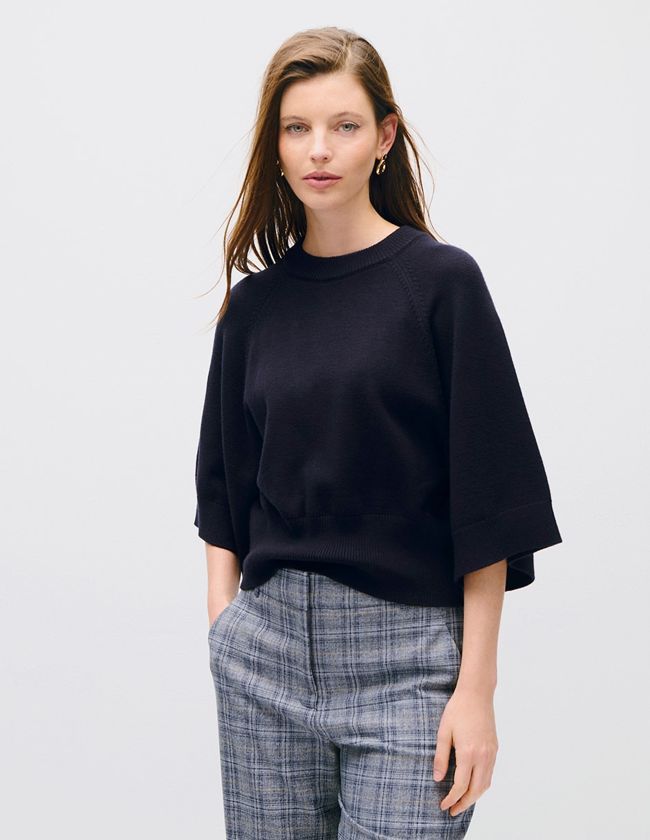 Suéter cuello redondo para mujer Suéter cuello redondo para mujer